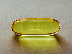 Image of fish oil capsule illustrating article about fish oil supplements
